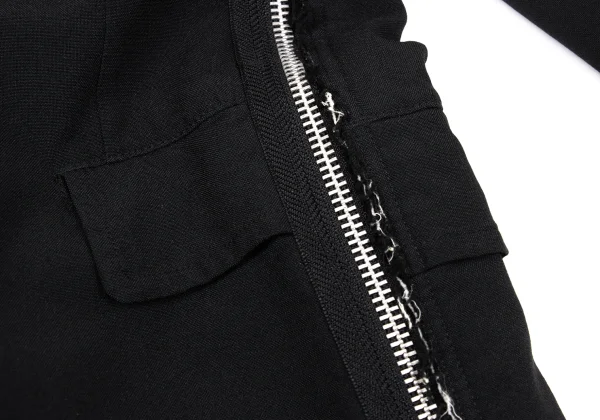 COMME des GARCONS Poly Fulling Side-zip Reconstructed Jacket K-171284_013