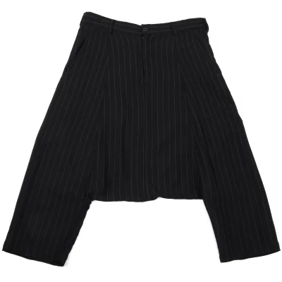 COMME des GARCONS Wool Blend Stripe Dropped Crotch Pants