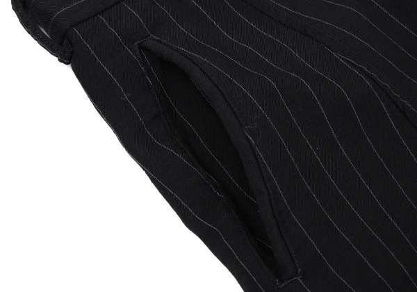 COMME des GARCONS Wool Blend Stripe Dropped Crotch Pants K-171286_004