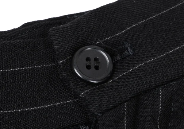 COMME des GARCONS Wool Blend Stripe Dropped Crotch Pants K-171286_005