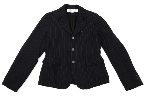 COMME des GARCONS Wool Blend Striped Jacket & Dropped Crotch Pants K-171287_003
