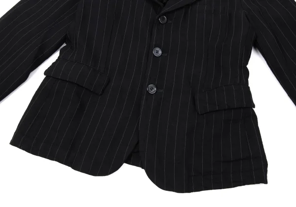 COMME des GARCONS Wool Blend Striped Jacket & Dropped Crotch Pants K-171287_009
