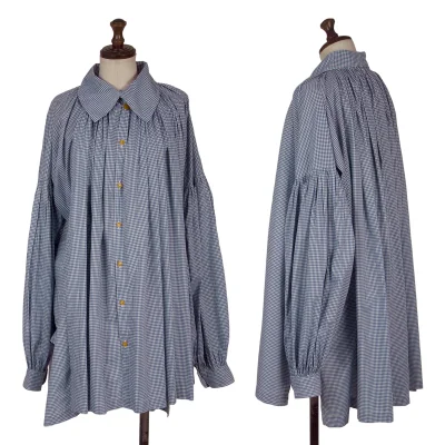 Vivienne Westwood Vintage Tag Gather Check Blouse