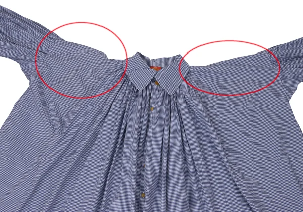 Vivienne Westwood Vintage Tag Gather Check Blouse K-171291_003
