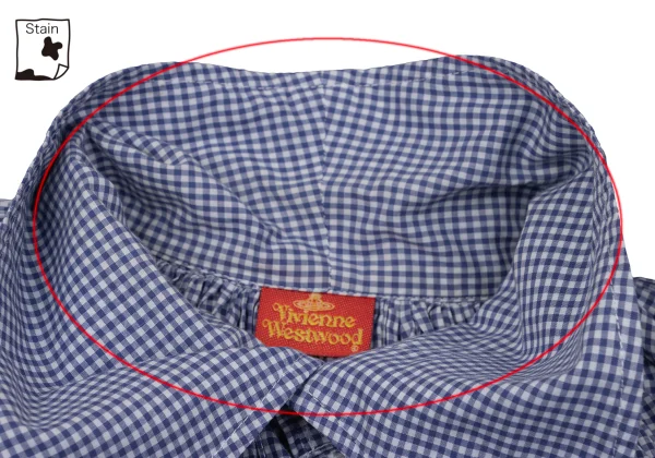 Vivienne Westwood Vintage Tag Gather Check Blouse K-171291_007