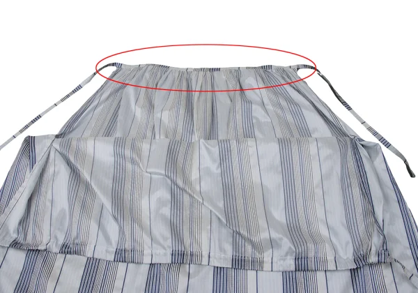 Y's Poly Silk Stripe Wrap Skirt K-171294_005
