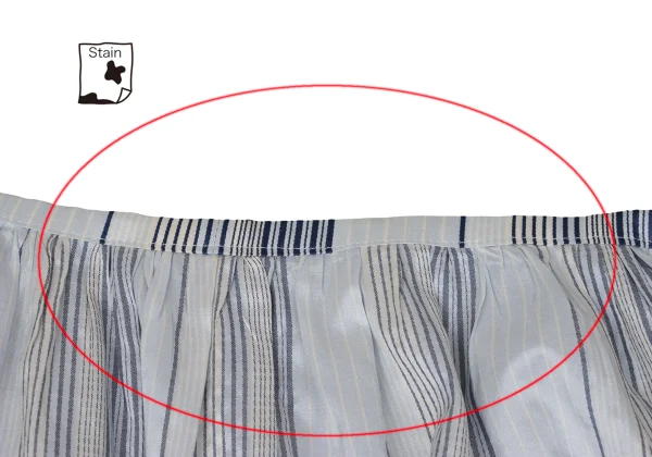 Y's Poly Silk Stripe Wrap Skirt K-171294_006