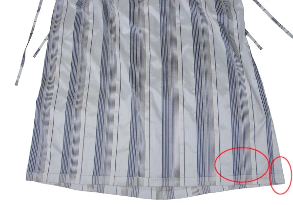 Y's Poly Silk Stripe Wrap Skirt K-171294_007