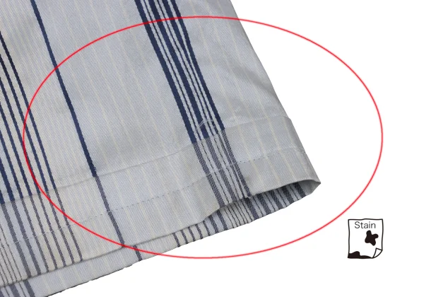 Y's Poly Silk Stripe Wrap Skirt K-171294_009