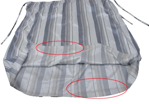Y's Poly Silk Stripe Wrap Skirt K-171294_010