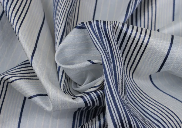 Y's Poly Silk Stripe Wrap Skirt K-171294_015