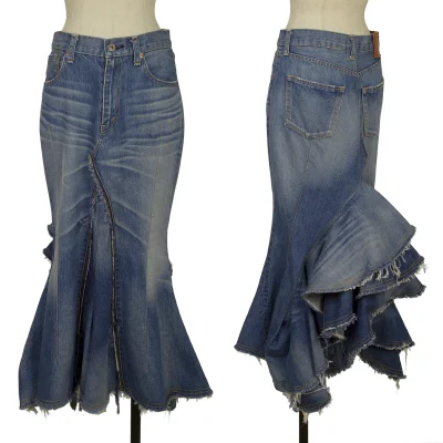 JUNYA WATANABE COMME des GARCONS Reconstructed Denim Skirt