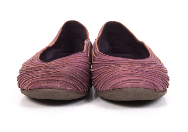 JURGEN LEHL Leather Switching Flat Shoes K-171302_004