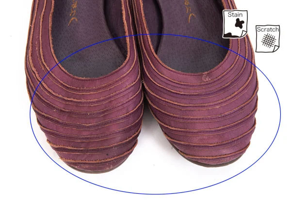 JURGEN LEHL Leather Switching Flat Shoes K-171302_005