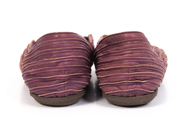 JURGEN LEHL Leather Switching Flat Shoes K-171302_009