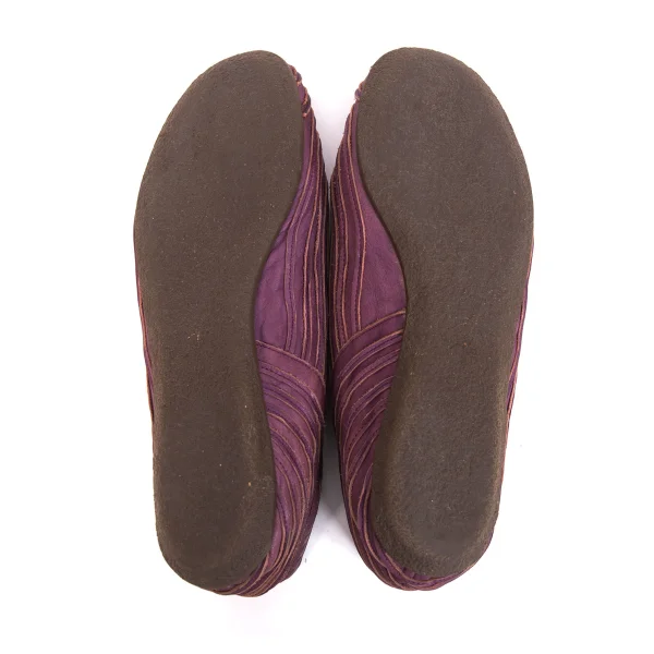 JURGEN LEHL Leather Switching Flat Shoes K-171302_011
