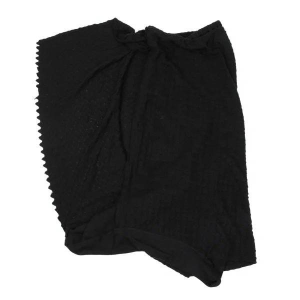 zucca Acrylic Wool Layered Design Asymmetrical Skirt K-171309_002