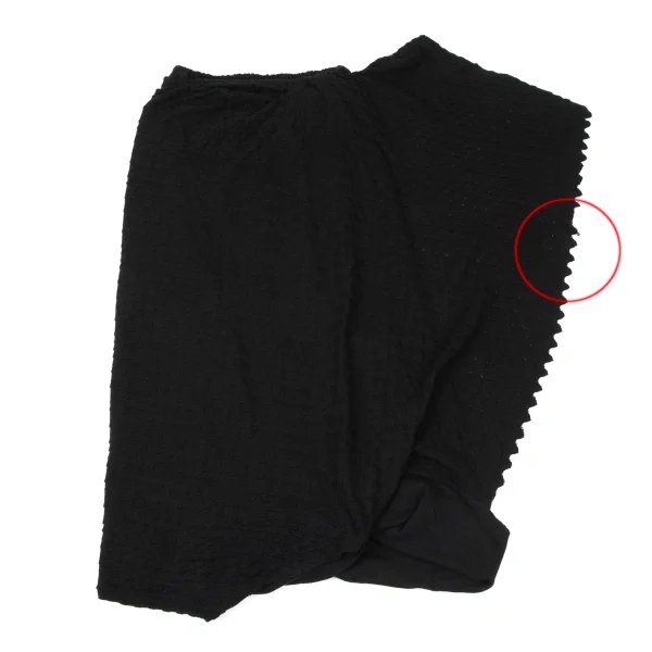 zucca Acrylic Wool Layered Design Asymmetrical Skirt K-171309_008