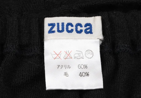 zucca Acrylic Wool Layered Design Asymmetrical Skirt K-171309_014