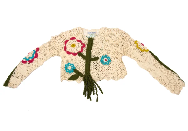 TSUMORI CHISATO Floral Short Knit Cardigan K-171311_002