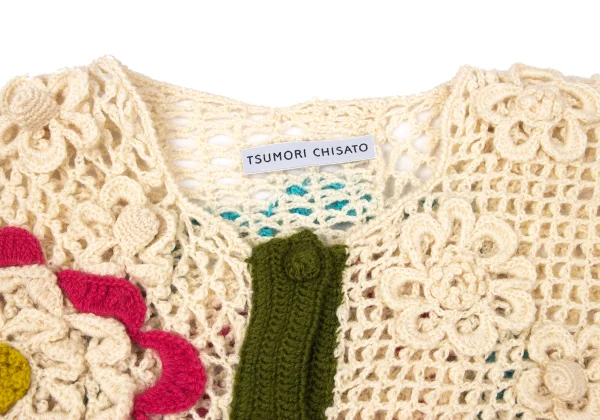 TSUMORI CHISATO Floral Short Knit Cardigan K-171311_005