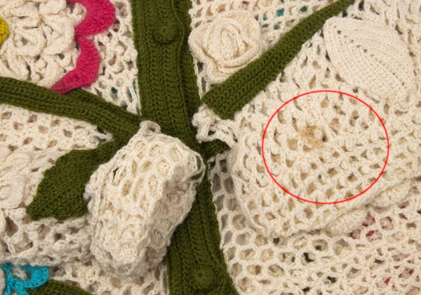 TSUMORI CHISATO Floral Short Knit Cardigan K-171311_008