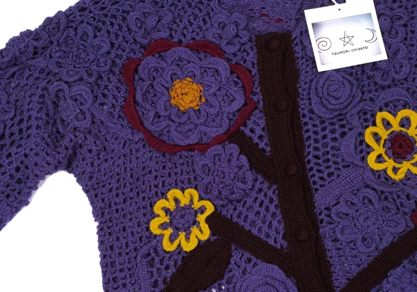 TSUMORI CHISATO Floral Knit Cardigan K-171312_005