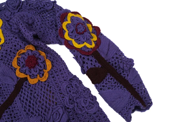 TSUMORI CHISATO Floral Knit Cardigan K-171312_015