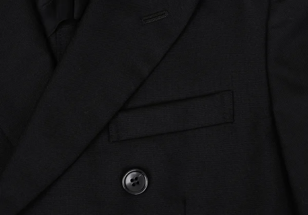BLACK COMME des GARCONS Wool Peaked Lapel Double-breasted Jacket K-171313_008