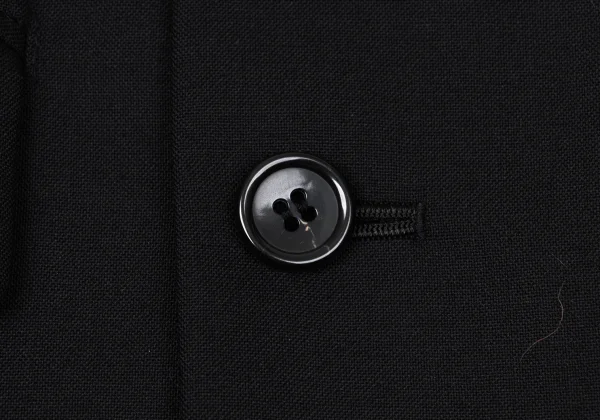 BLACK COMME des GARCONS Wool Peaked Lapel Double-breasted Jacket K-171313_013