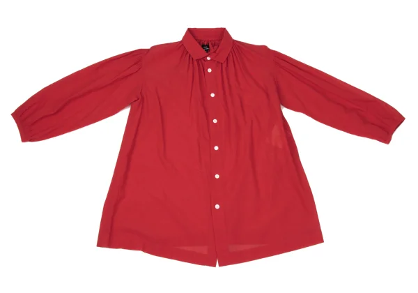 tricot COMME des GARCONS Cotton Poly Neck Gathered Shirt K-171315_002
