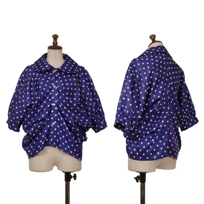 JUNYA WATANABE COMME des GARCONS Dot Print Drape Short Sleeve Shirt