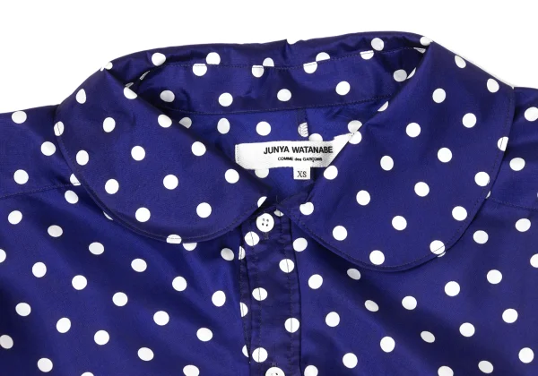 JUNYA WATANABE COMME des GARCONS Dot Print Drape Short Sleeve Shirt K-171317_004