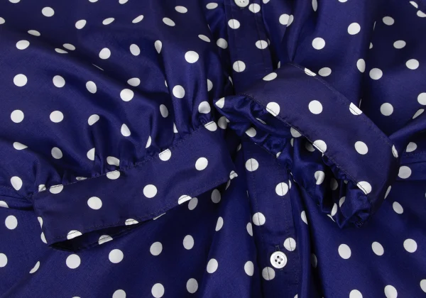JUNYA WATANABE COMME des GARCONS Dot Print Drape Short Sleeve Shirt K-171317_007