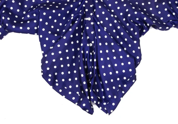 JUNYA WATANABE COMME des GARCONS Dot Print Drape Short Sleeve Shirt K-171317_008