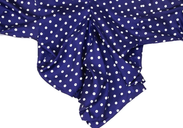 JUNYA WATANABE COMME des GARCONS Dot Print Drape Short Sleeve Shirt K-171317_011