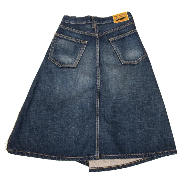 JUNYA WATANABE COMME des GARCONS Side Cut-off Reconstructed Denim Skirt K-171318_002