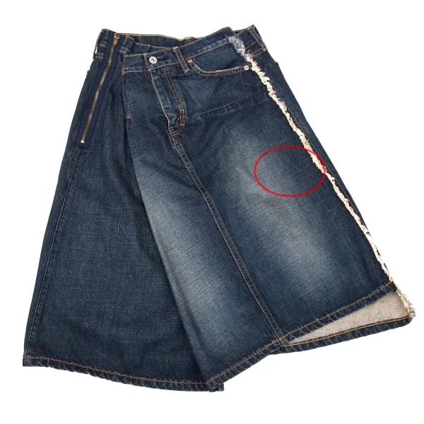 JUNYA WATANABE COMME des GARCONS Side Cut-off Reconstructed Denim Skirt K-171318_008