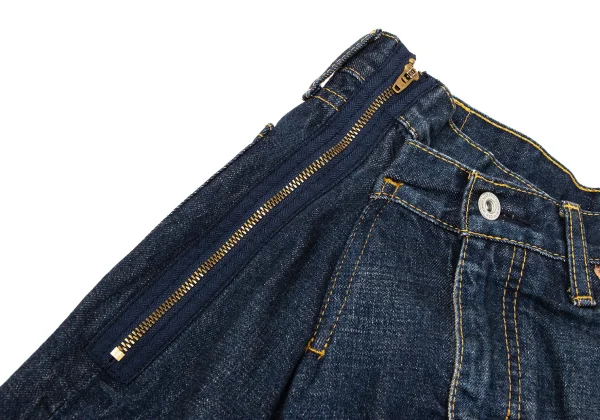 JUNYA WATANABE COMME des GARCONS Side Cut-off Reconstructed Denim Skirt K-171318_013