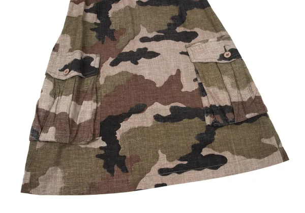 JUNYA WATANABE MAN PINK Lace Switching Camouflage Pearl Shoulder Cami Top K-171319_006
