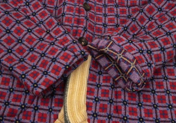 COMME des GARCONS SHIRT Wool Hem Knit Jacket K-171320_007