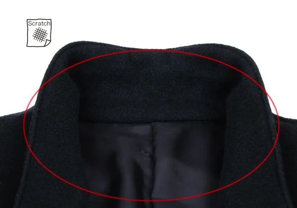 Y's for men Melton Wool Double-breasted Peaked Lapel Coat K-171323_004