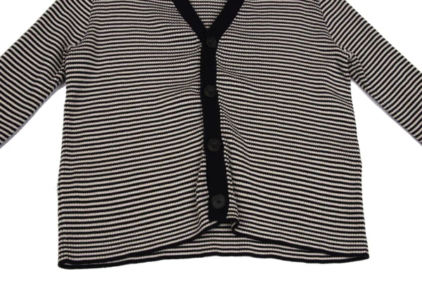 MACPHEE Cotton Striped Knit Cardigan K-171325_008