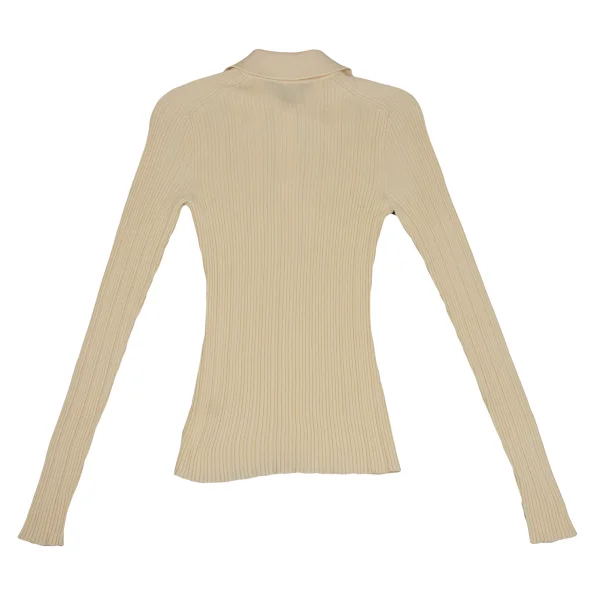 Theory Wool Rayon Rib Polo Knit K-171327_011