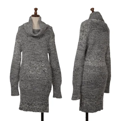 DES PRES Wool Blend Turtleneck Knit Tunic