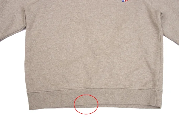 MAISON KITSUNE Tricolor Patch Fleece-lined Sweatshirt K-171332_010