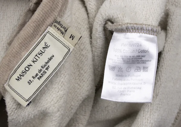 MAISON KITSUNE Tricolor Patch Fleece-lined Sweatshirt K-171332_015