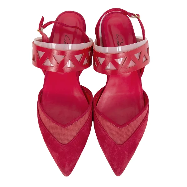 Sellenatela Mesh Switching Suede Sandal K-171334_002