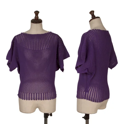 ISSEY MIYAKE A-POC INSIDE Mesh Cutting Short Sleeve Tops