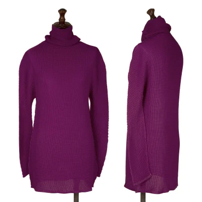 ISSEY MIYAKE me Stretch Pleated High-neck Long Dress